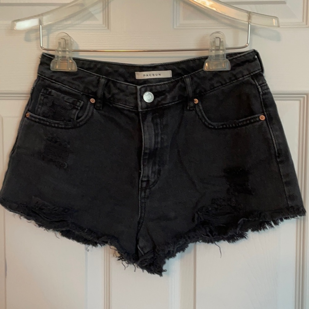Black PacSun jean shorts